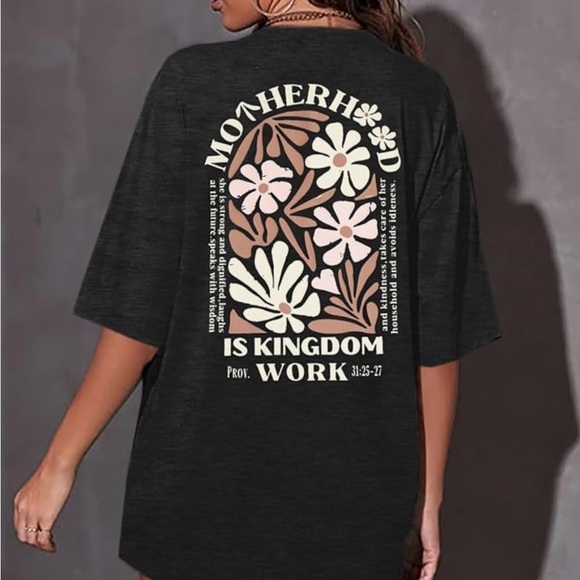 Motherhood is Kingdom Work Graphic T-Shirt - Picture 2 of 6
